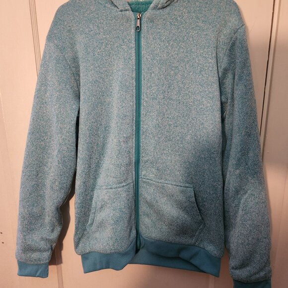 JACKSON Tops - women's JACKSON HOLE teal full zip up hooded sweatshirt sz XL